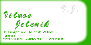 vilmos jelenik business card